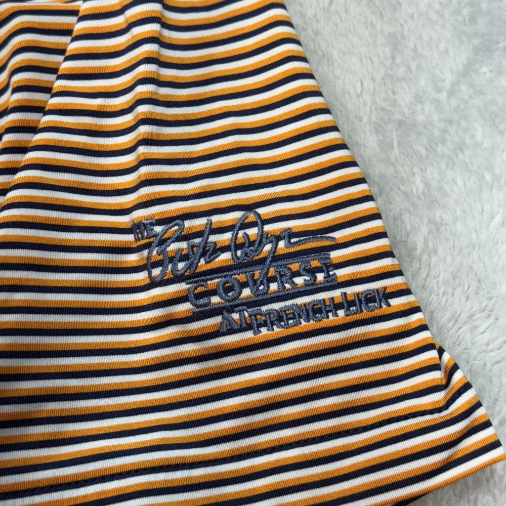 Ralph Lauren RLX Polo Shirt Mens XL Striped Golf Performance French Lick